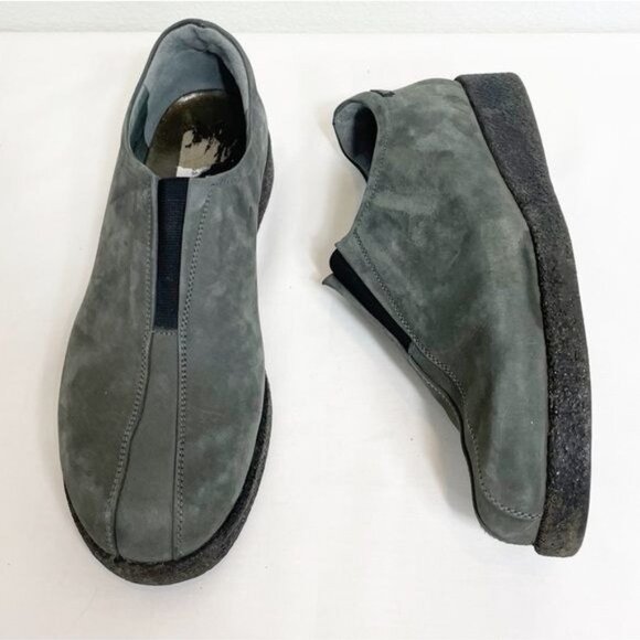 Mephisto Womens Gray Suede Slip-On Walking Shoes Size 7.5 Orthotic Comfort - Picture 2 of 12